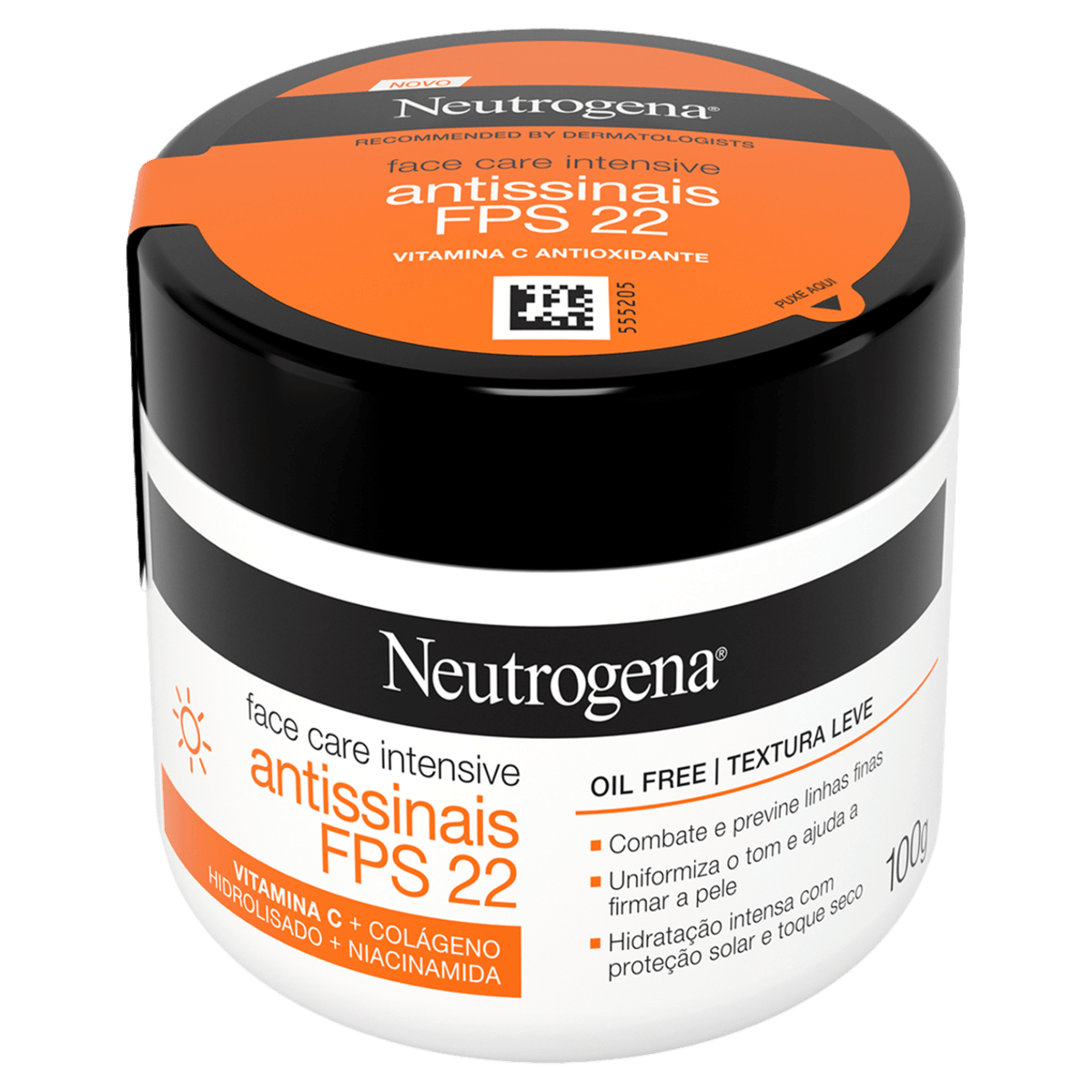 Creme Hidratante Facial Antissinais Neutrogena Face Care FPS 22 100g