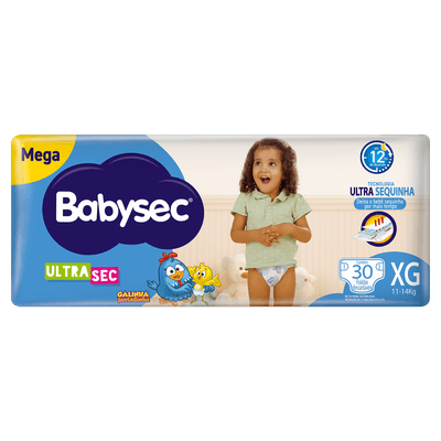 Fralda Babysec Ultra Mega 30 Un XG