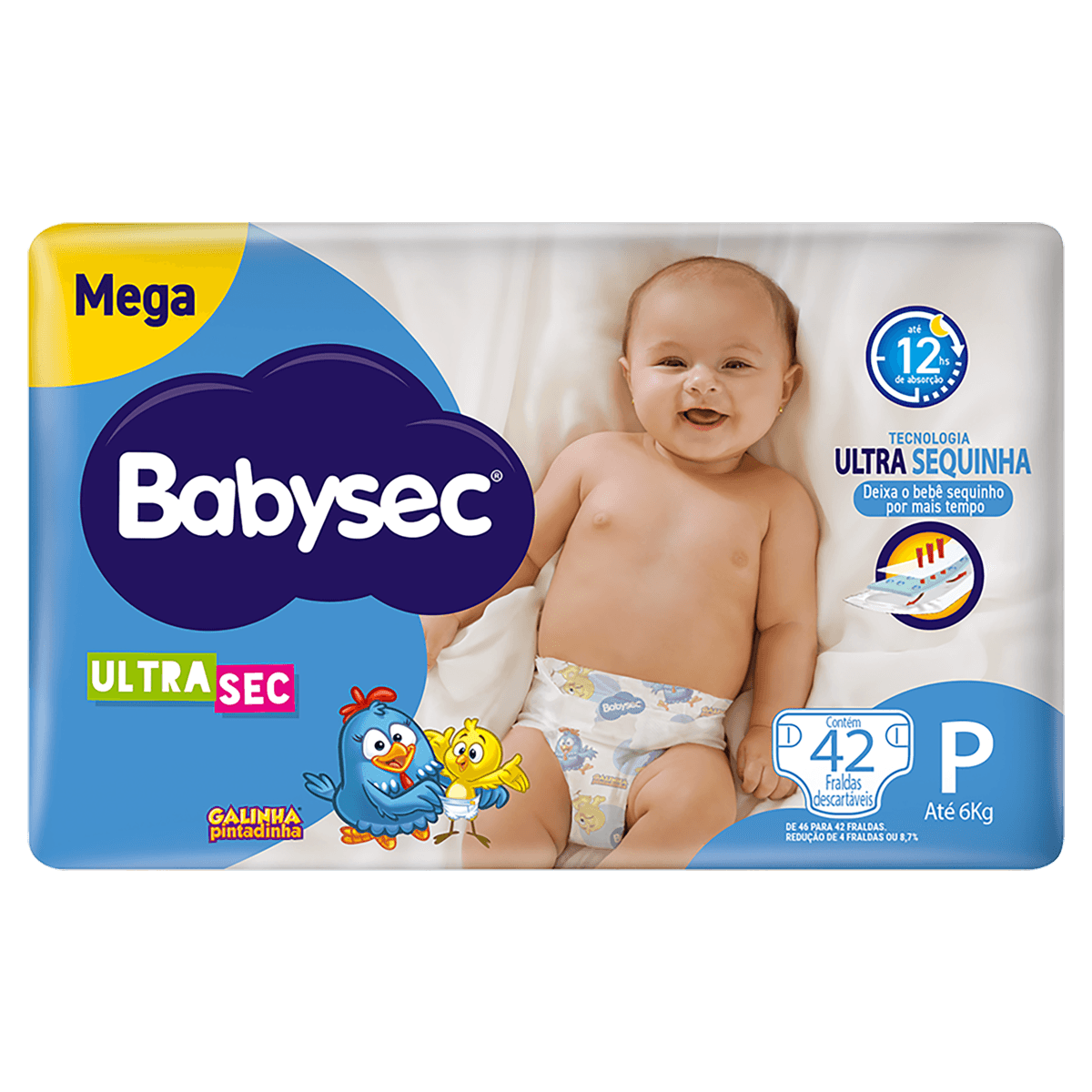Fralda Babysec Ultra Mega 42 Un P