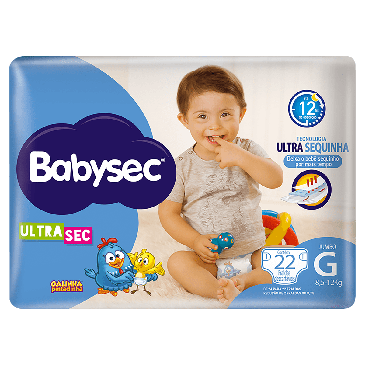 Fralda Babysec Ultra Jumbo 22 Un G