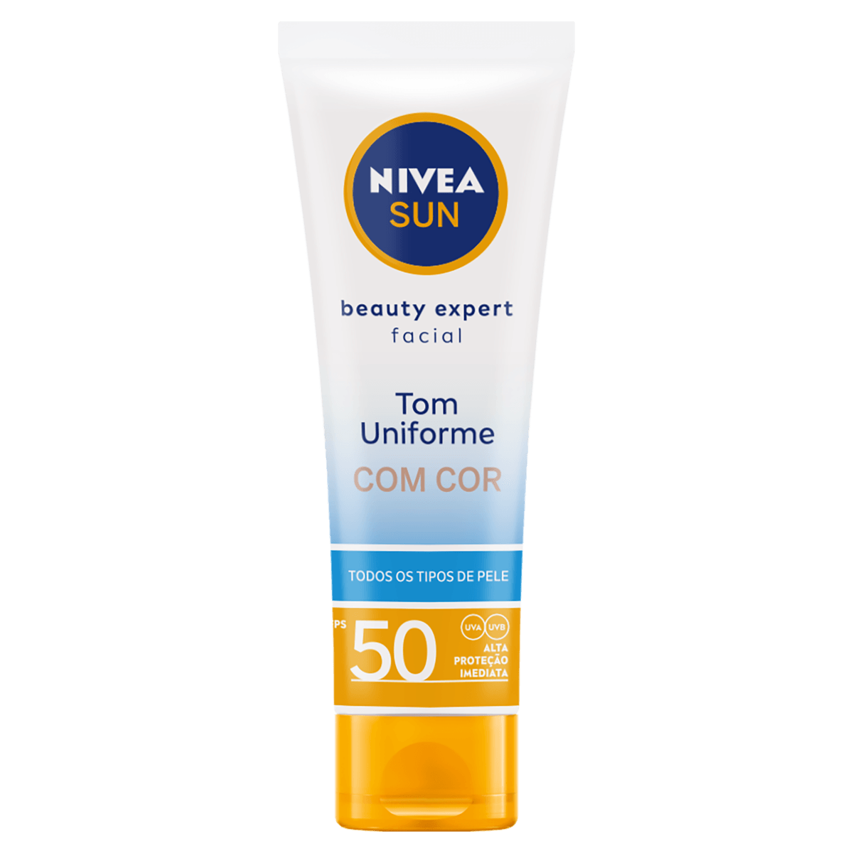 NIVEA SUN Protetor Solar Facial Beauty Expert Com Cor FPS 50 50g