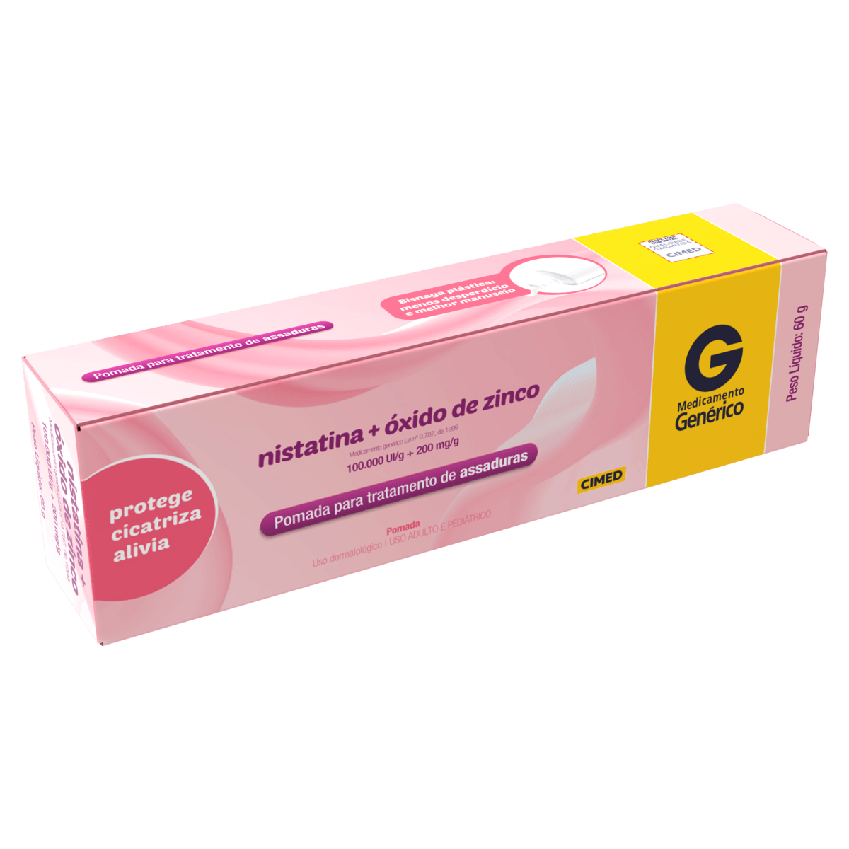 Nistatina + Óxido De Zinco 60G Pomada - Cimed