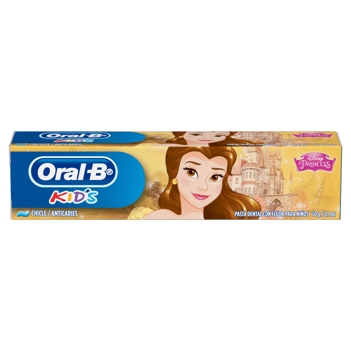 Creme dental infantil Princesas Disney 50g Chiclete Oral-B Kids Anticáries