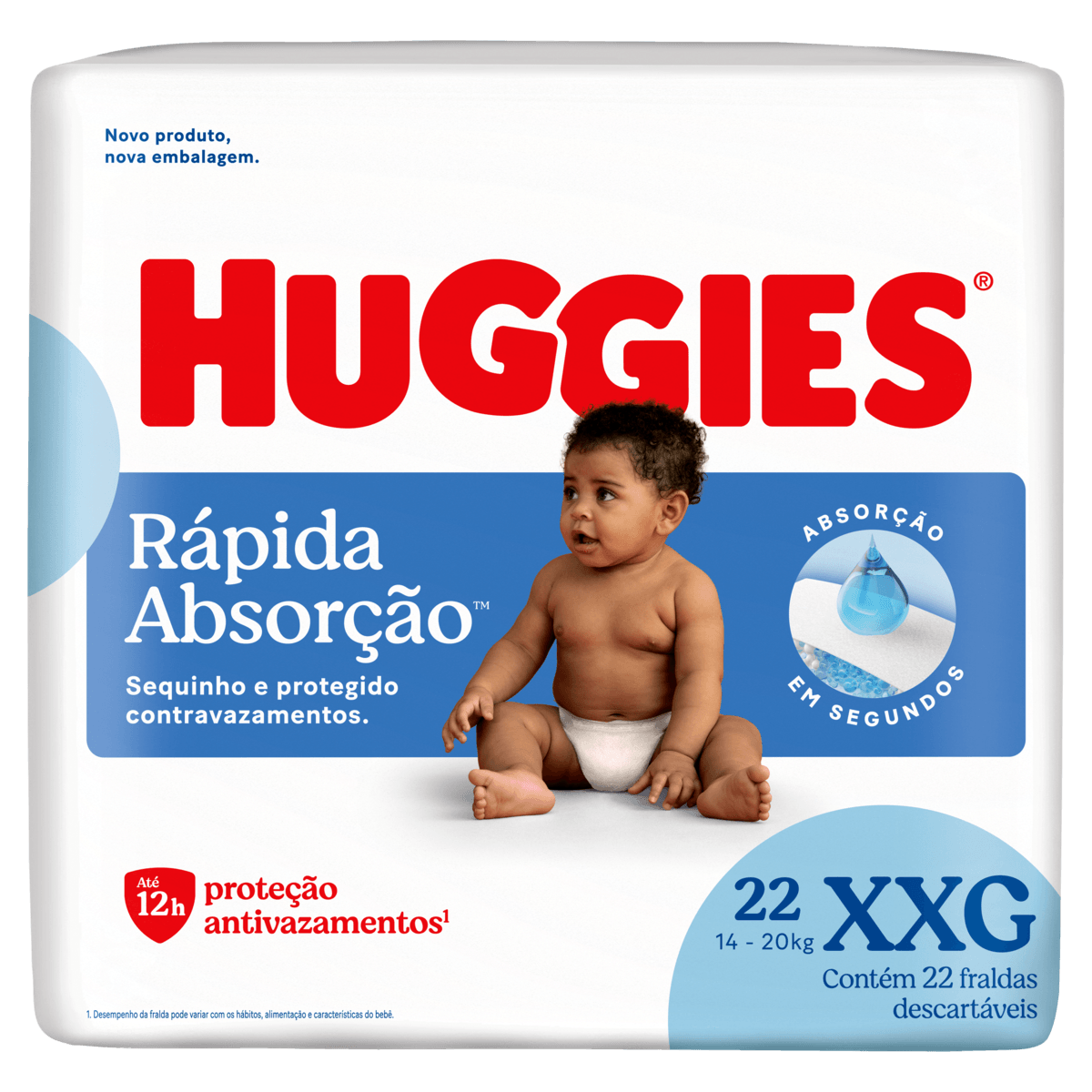 Fralda Huggies Tripla Proteção 22 unidades XXG