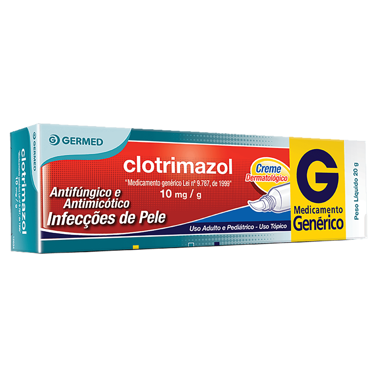 Clotrimazol 10Mg Creme Dermatológico 20G - Germed