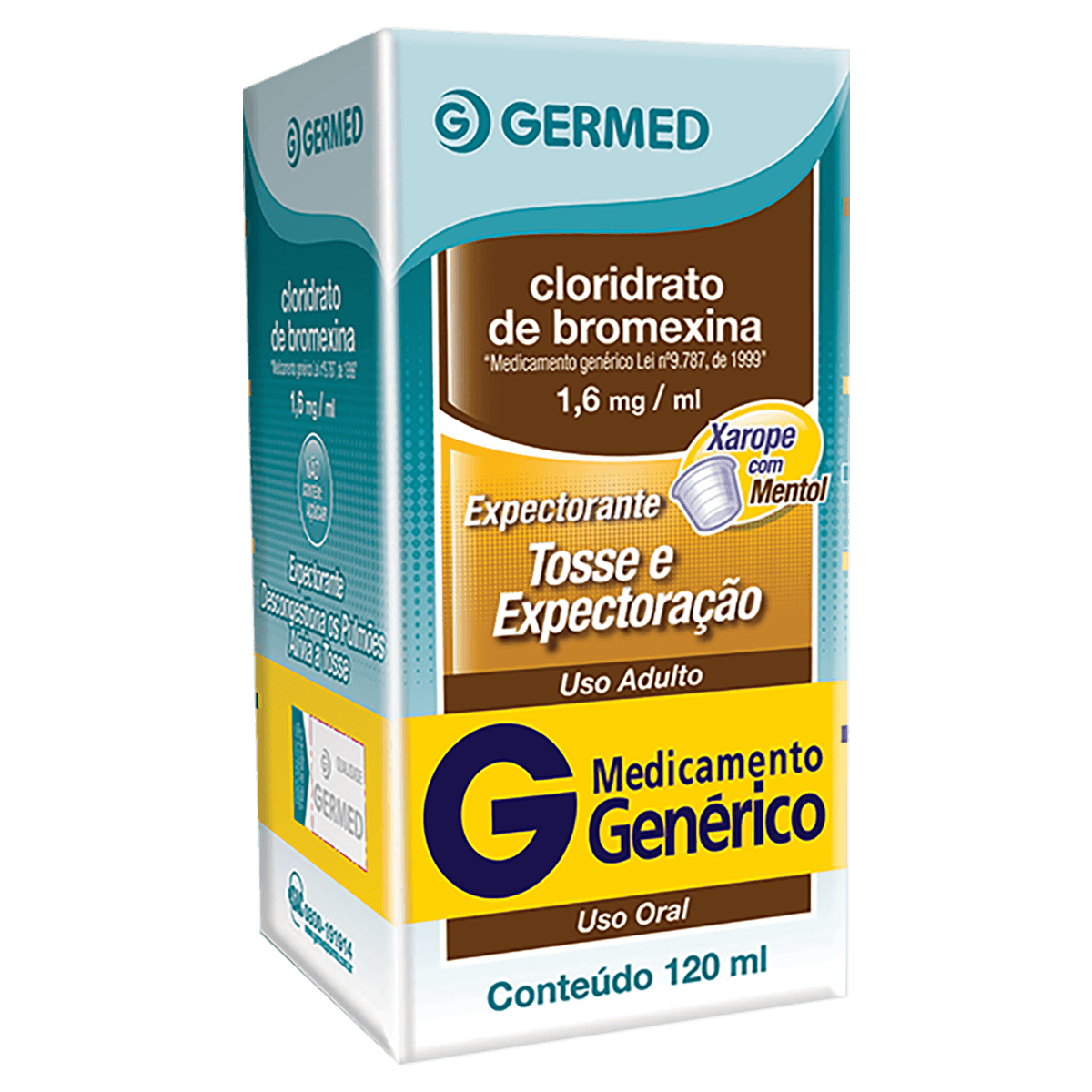 Cloridrato De Bromexina 1,6Mg/Ml Xarope Adulto 120Ml - Germed