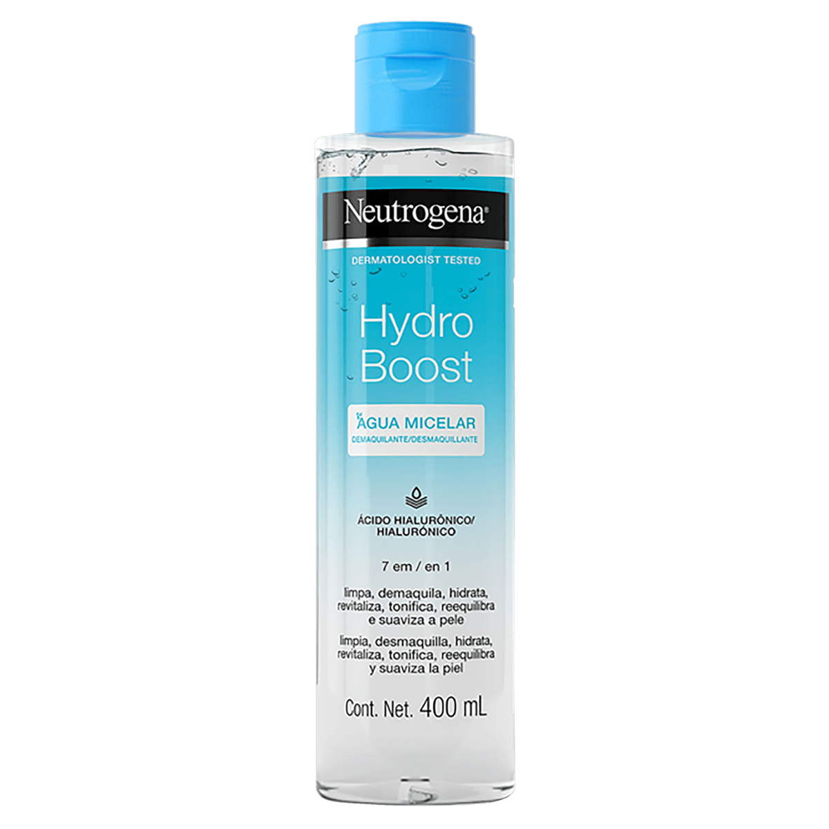 Água Micelar Demaquilante Hydro Boost Ácido Hialurônico 400ml Neutrogena