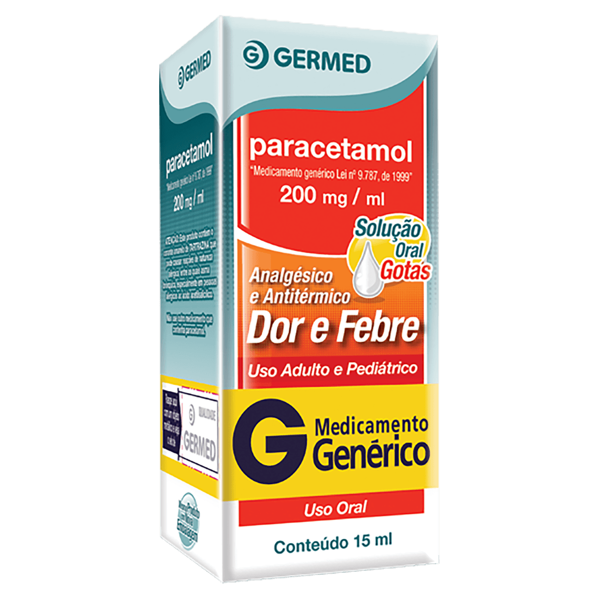Paracetamol 200Mg/Ml Gotas 15Ml - Germed