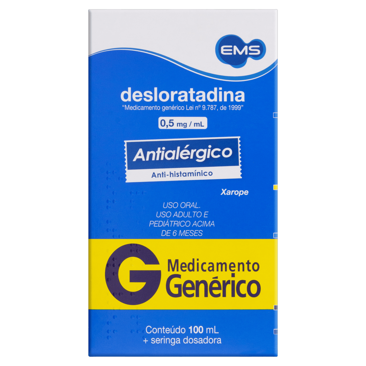 Desloratadina 0,5Mg 100Ml Xarope - Ems