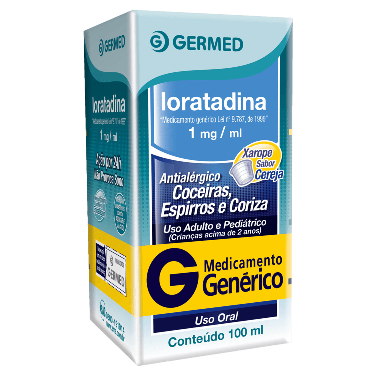 Loratadina 1Mg/Ml Xarope 100Ml - Germed