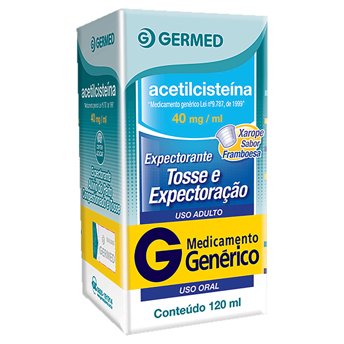 Acetilcisteína 40mg/ml Xarope Adulto 120ml - Germed