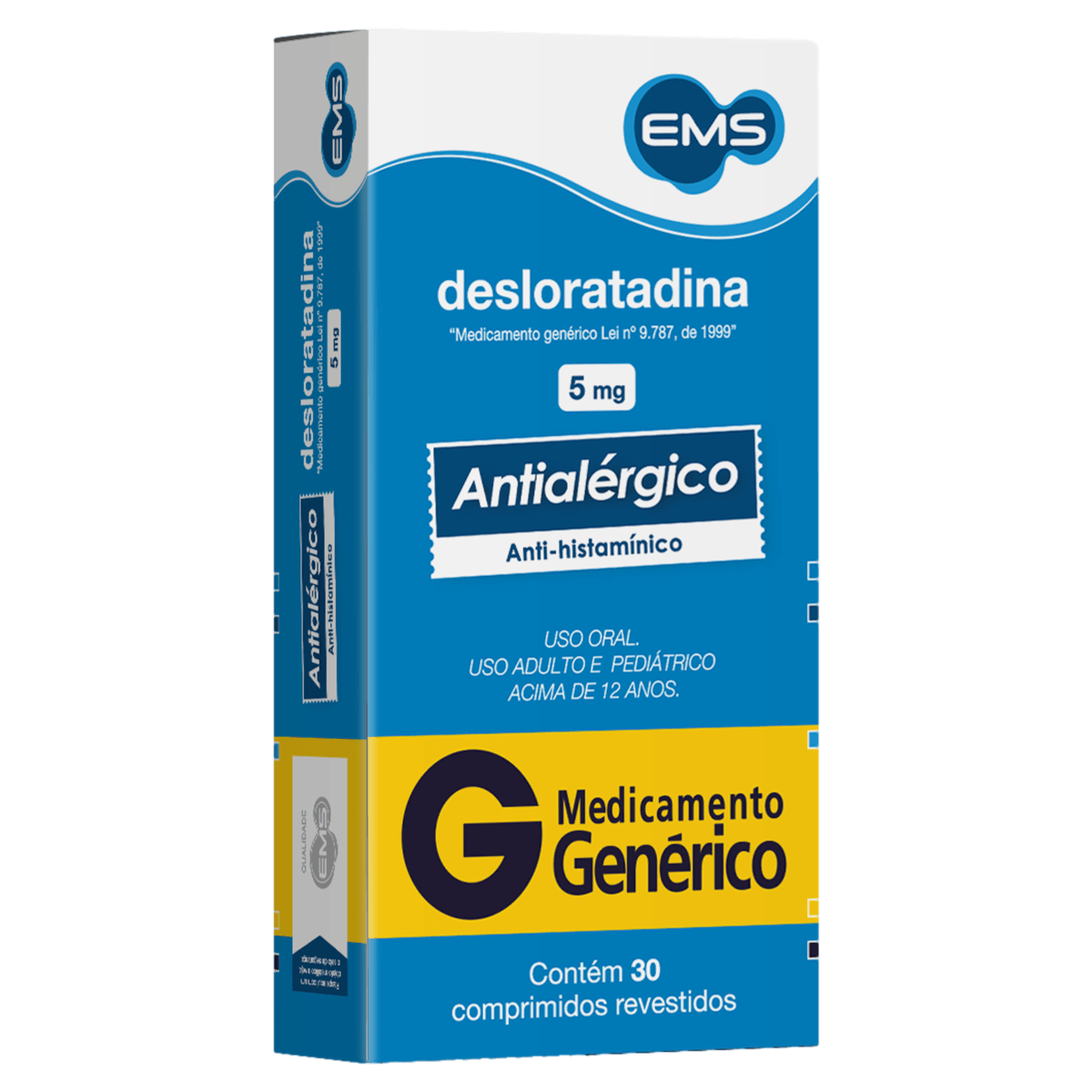 Desloratadina 5Mg 30 Comprimidos Revestidos - Ems