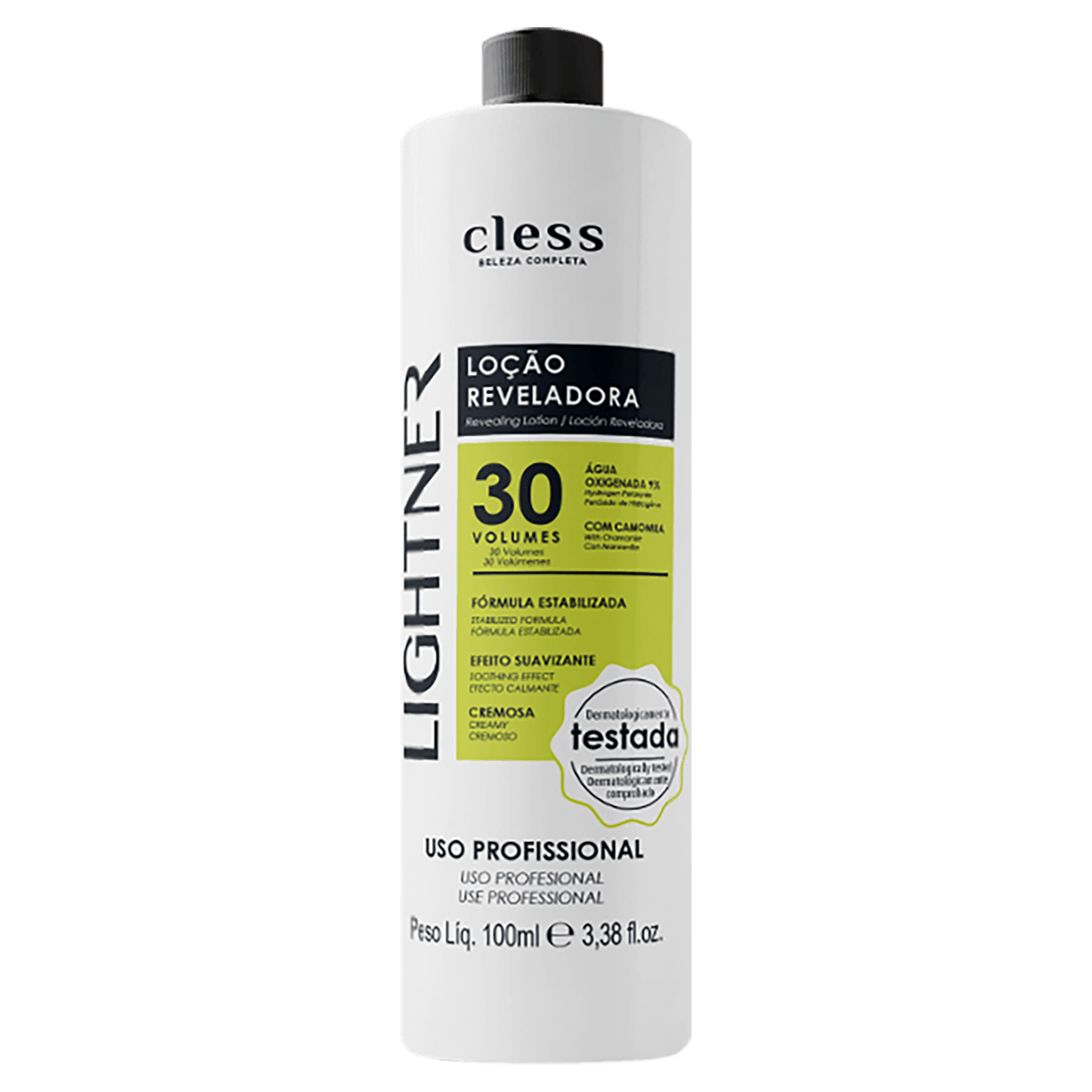 Água Oxigenada Cremosa 30 Volumes 100ml Lightner