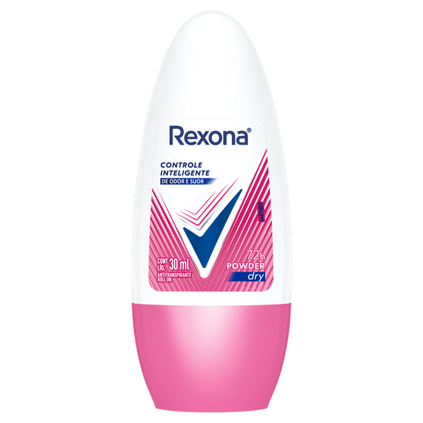 Desodorante Antitranspirante Roll-on Rexona Women Powder 30ml Desodorante Rexona Rollon Women Powder Compacto 30Ml - Rexona Women