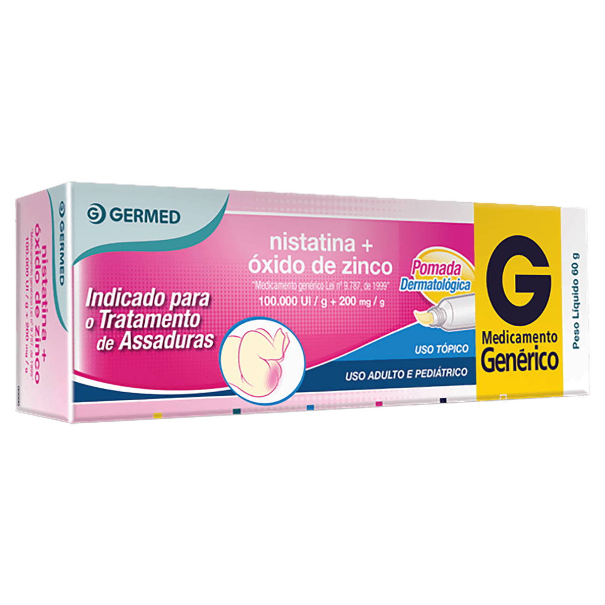 Nistatina + Óxido De Zinco 60G Pomada - Germed