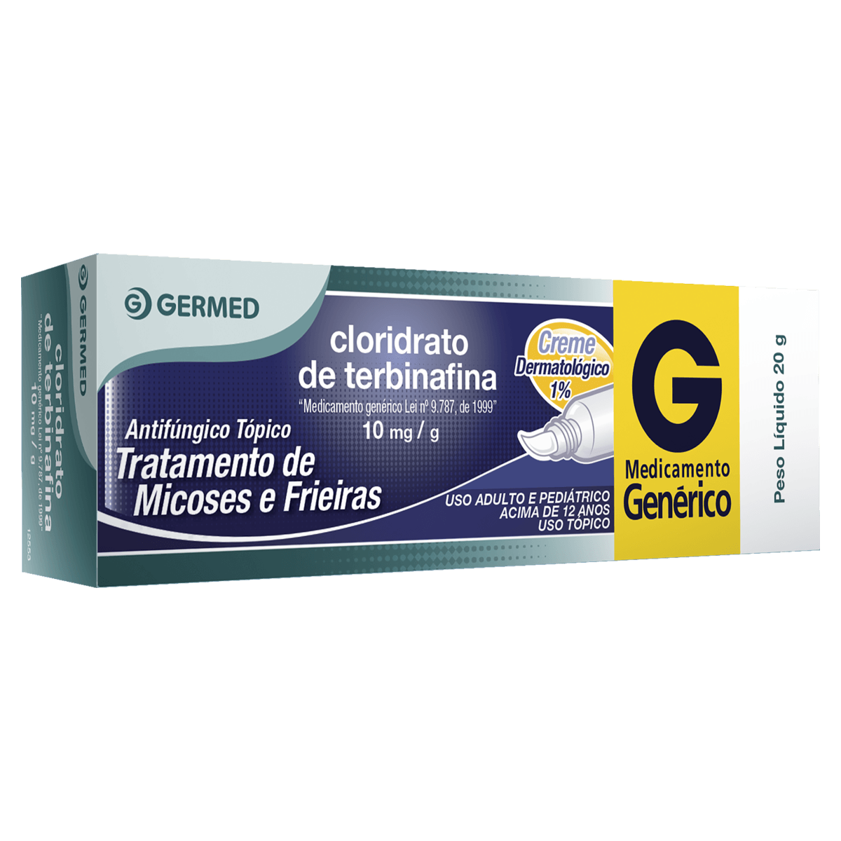 Cloridrato De Terbinafina 10Mg 20G Creme Germed Genérico