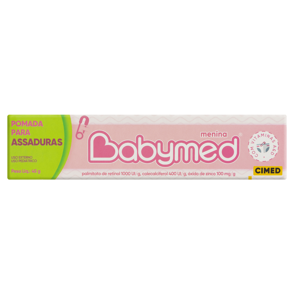 Babymed Menina- Pomada para Assaduras - 45g