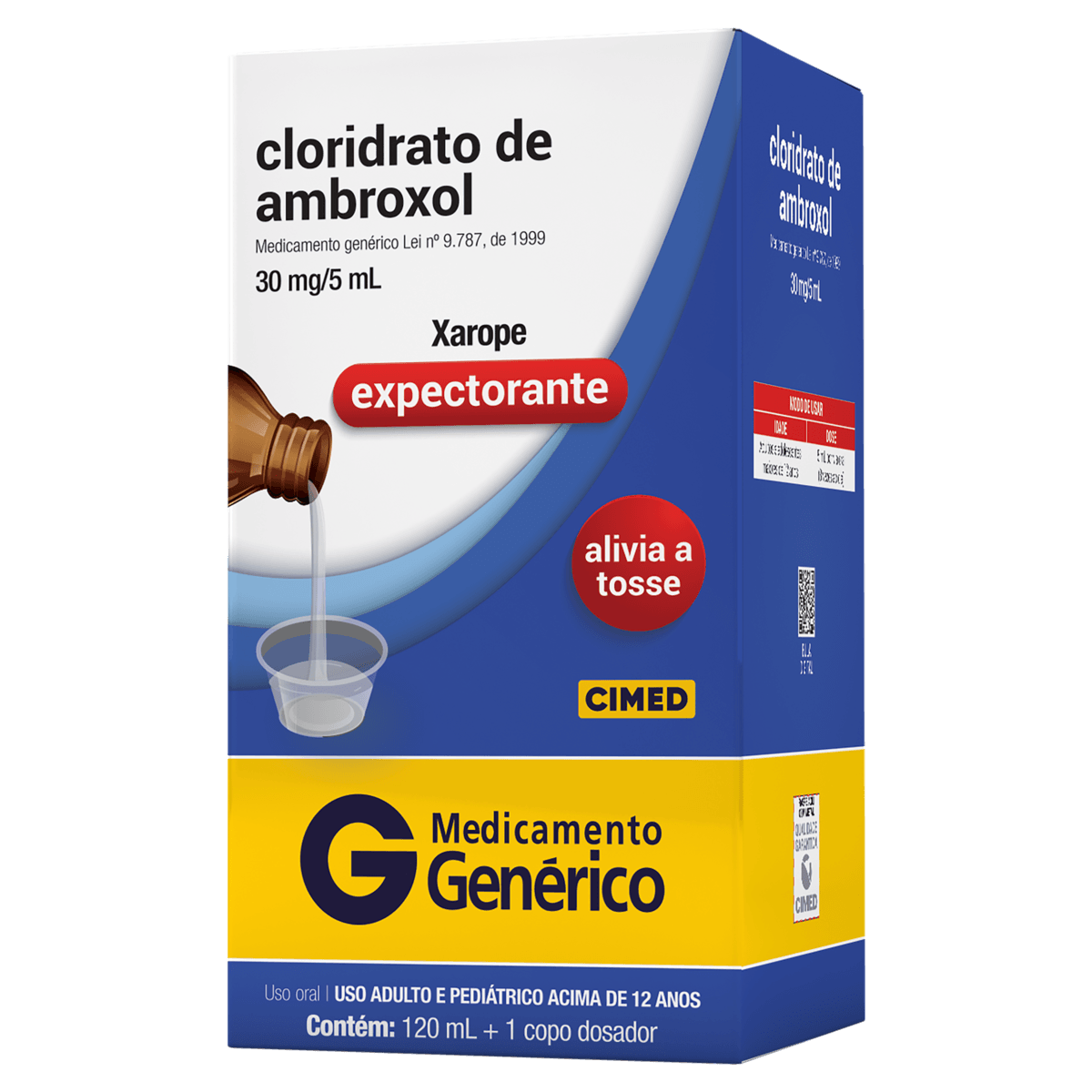 Cloridrato De Ambroxol 30Mg/5Ml Xarope Adulto 120Ml - Cimed