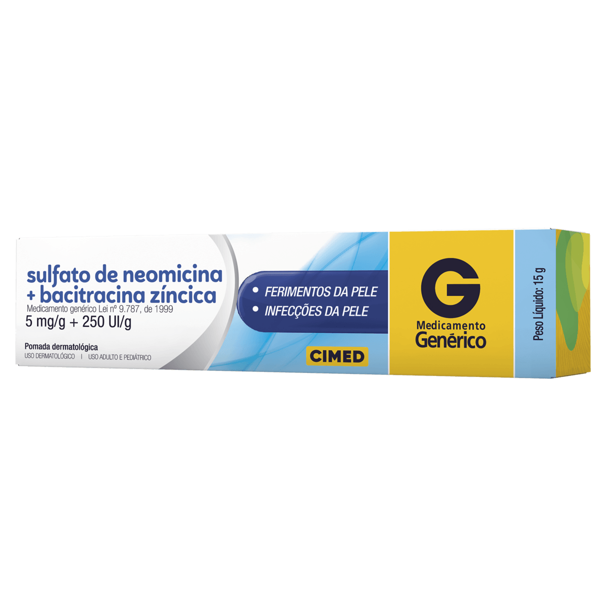 Neomicina + Bacitracina 5Mg + 250Ui Pomada 15G - Cimed