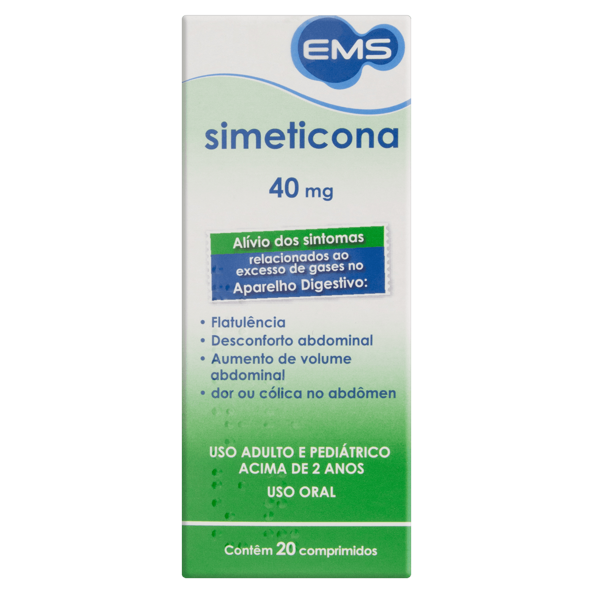 Simeticona 40Mg 20 Comprimidos - Ems