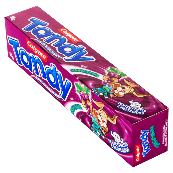 Gel dental infantil Uva 50g com flúor ativo Tandy - proteção anticáries Gel Dental Tandy Uva - 50G