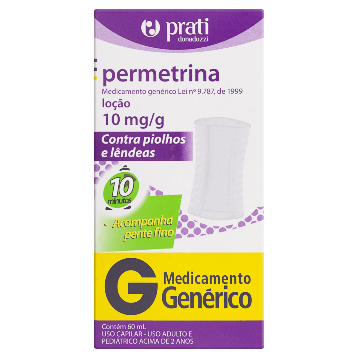 Permetrina 10Mg Loção 60Ml - Prati Donaduzzi