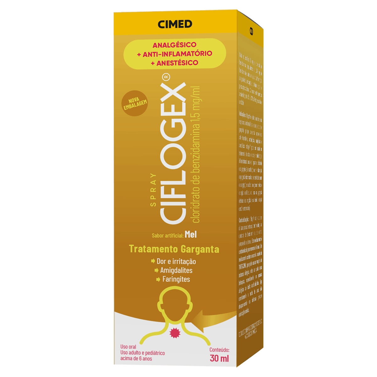 Ciflogex 1,5Mg/Ml Mel Caixa 30Ml Spray