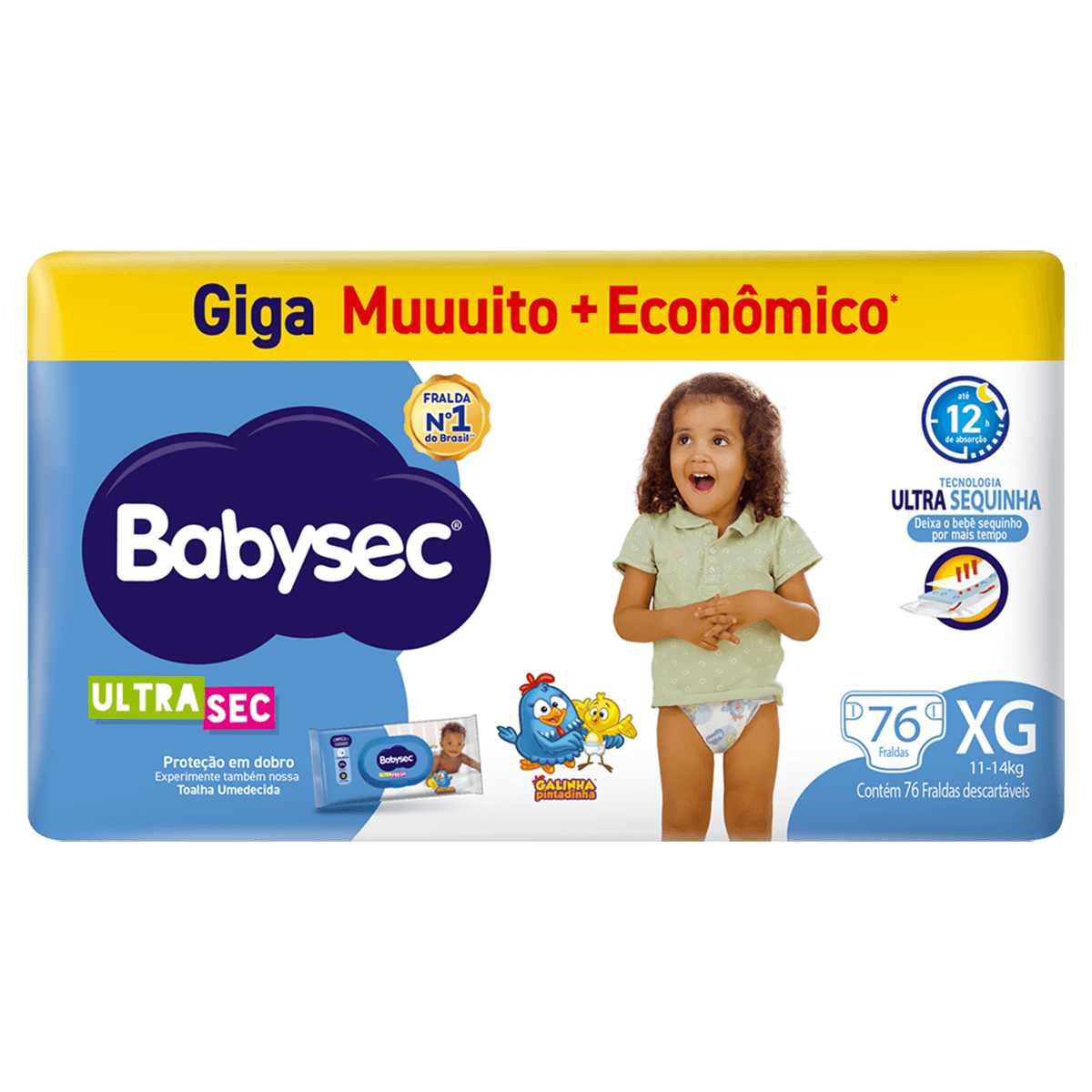 Fralda Babysec Ultrasec 76 Un XG