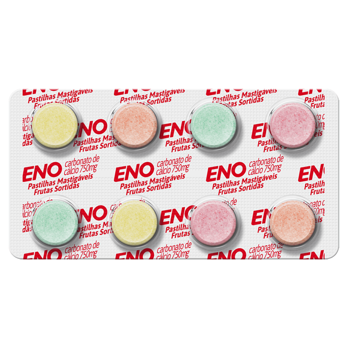 Eno 750mg Frutas Sortidas 8 Pastilhas Mastigáveis - Haleon