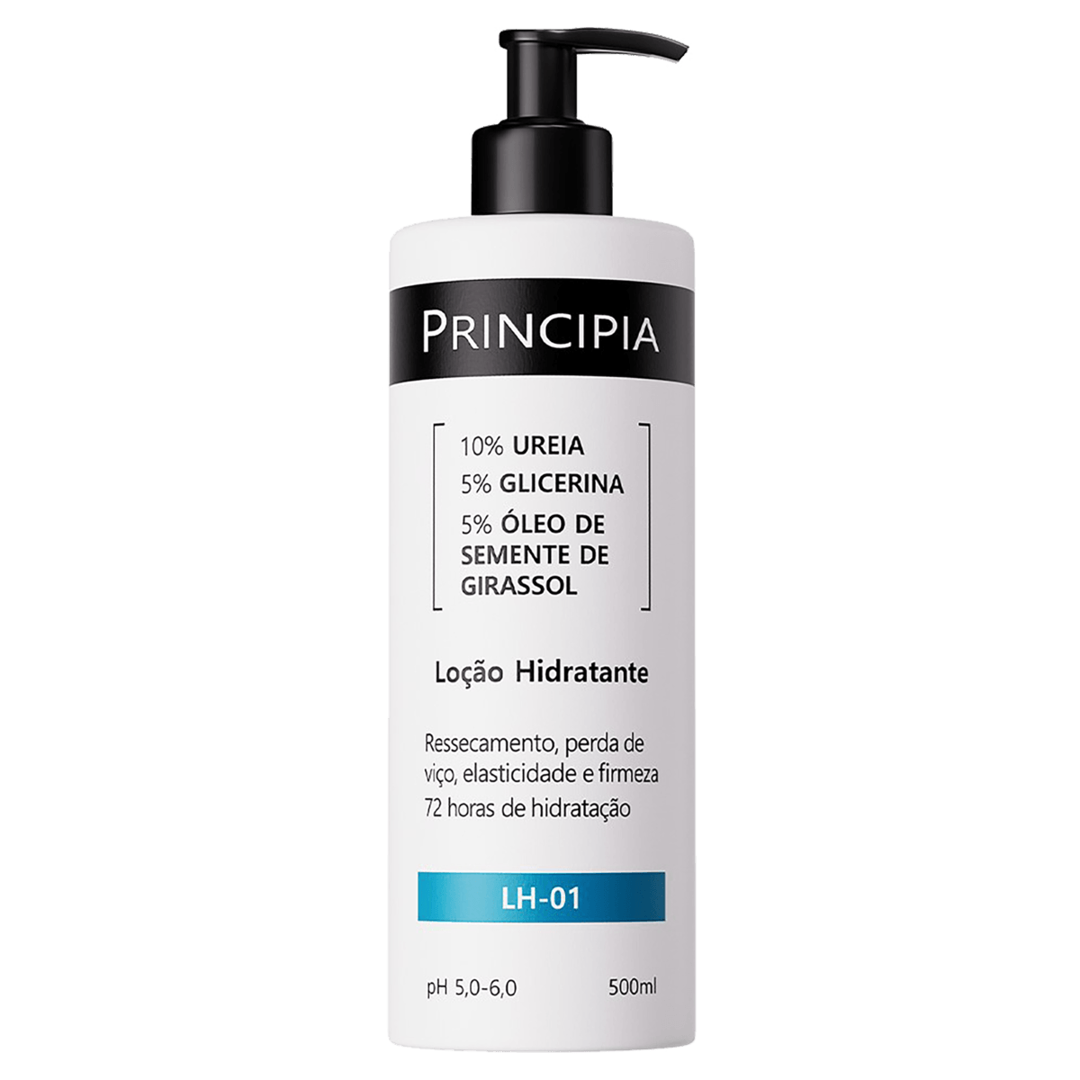 Loção Hidratante LH-01 10% Ureia Branco 500ml Principia