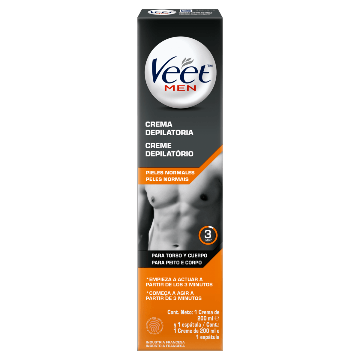 CREME DEPILATÓRIO VEET CORPORAL MASC 200ML