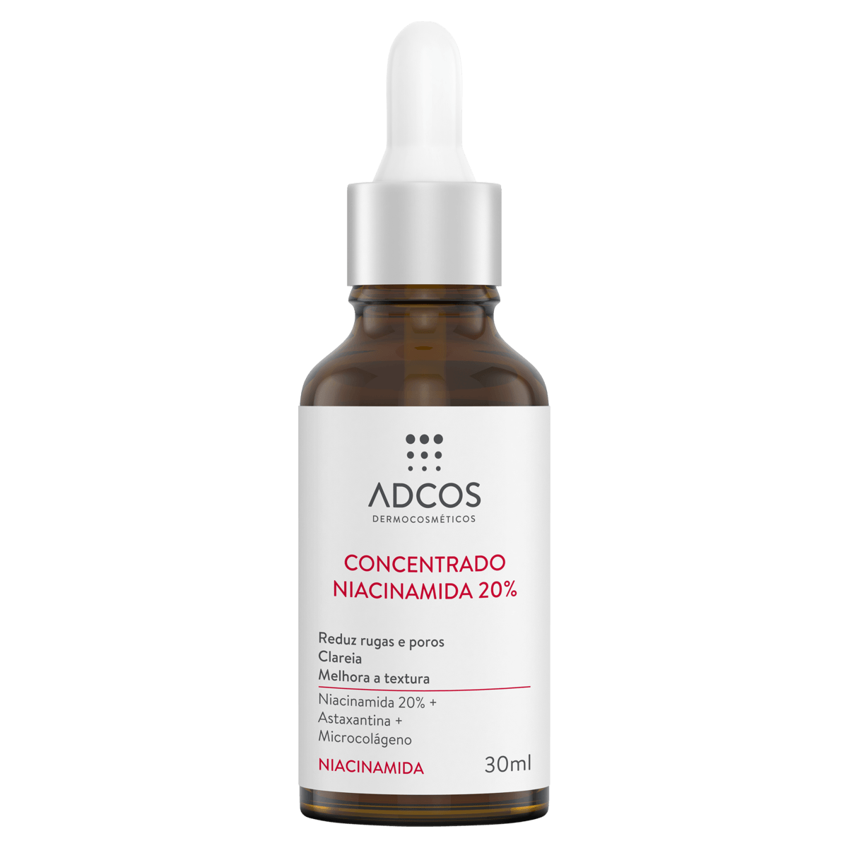 Sérum Concentrado Niacinamida 20% Âmbar 30ml Adcos