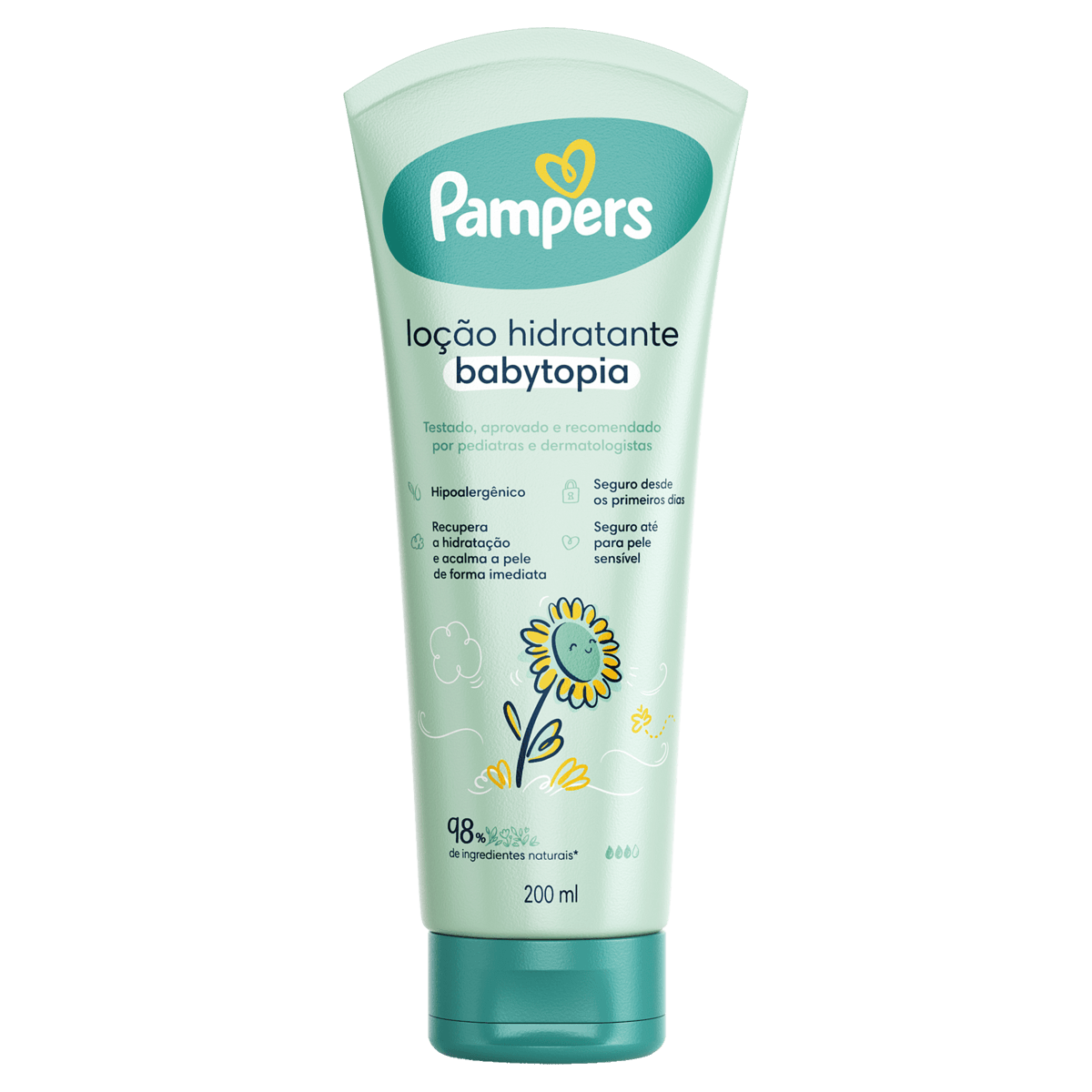 Loção Hidratante Pampers Babytopia - 200ml