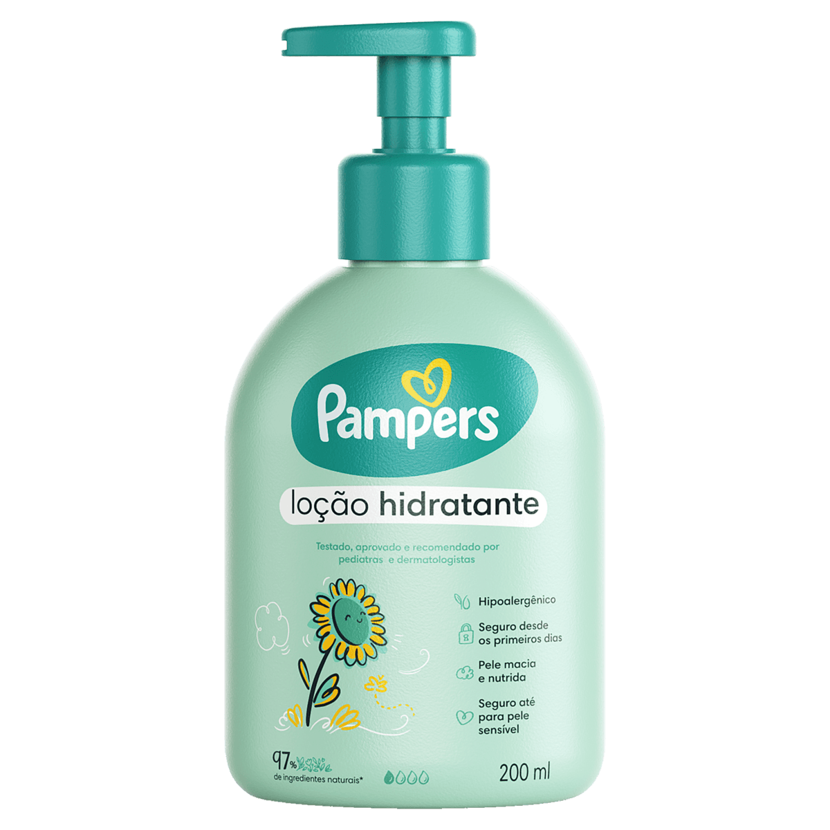 Loção Hidratante Infantil Pampers Uso Diário 200ml