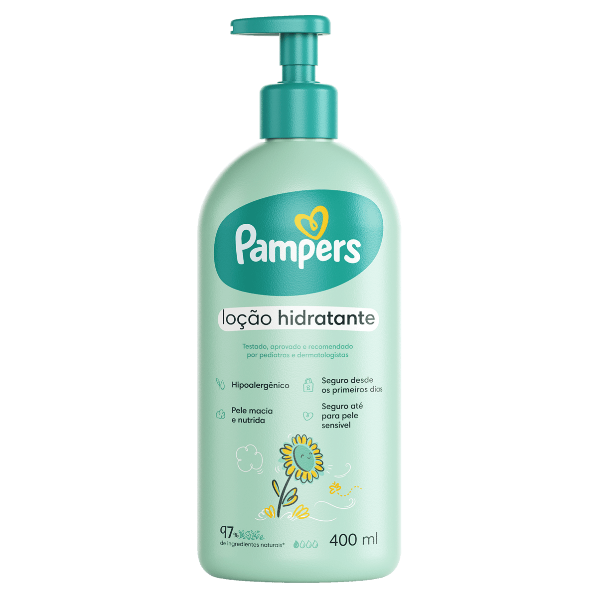 Loção Hidratante Infantil Pampers Girassol 400ml