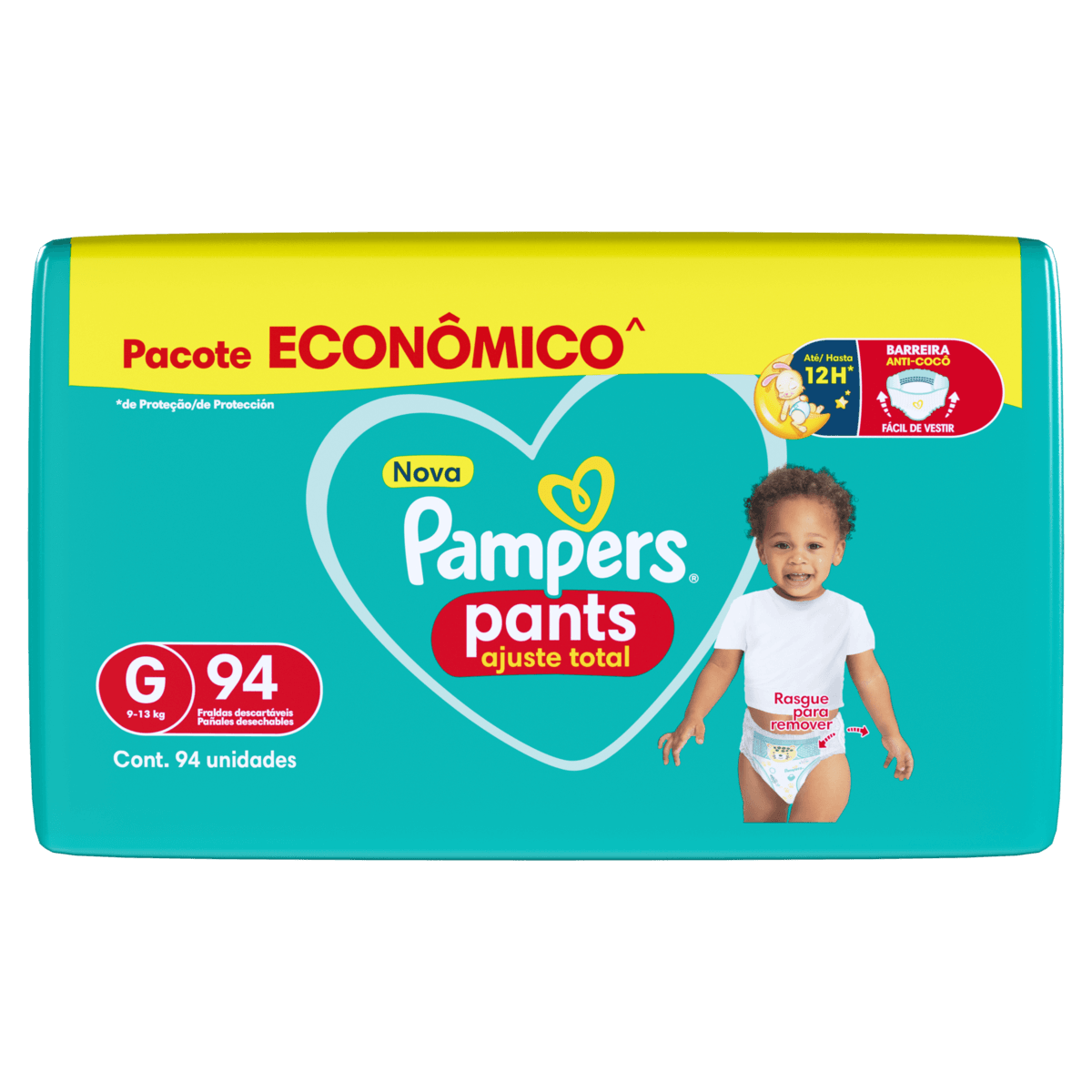 Fralda Pants Pampers Ajuste Total Max 94 Un G