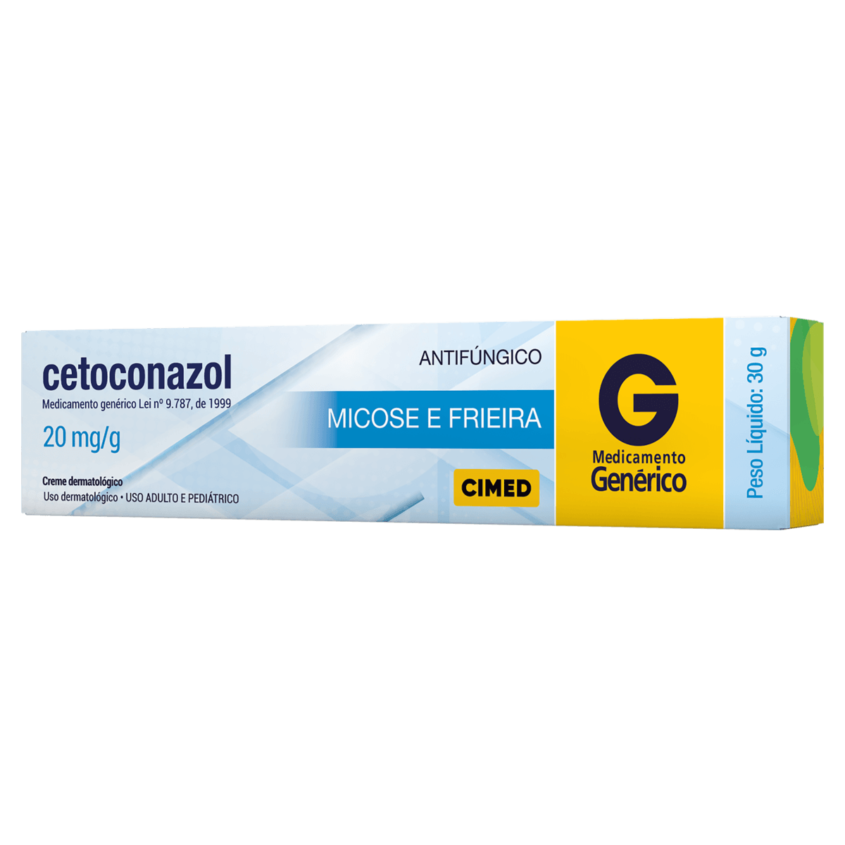 Cetoconazol 20mg Cimed Genéricos 30g