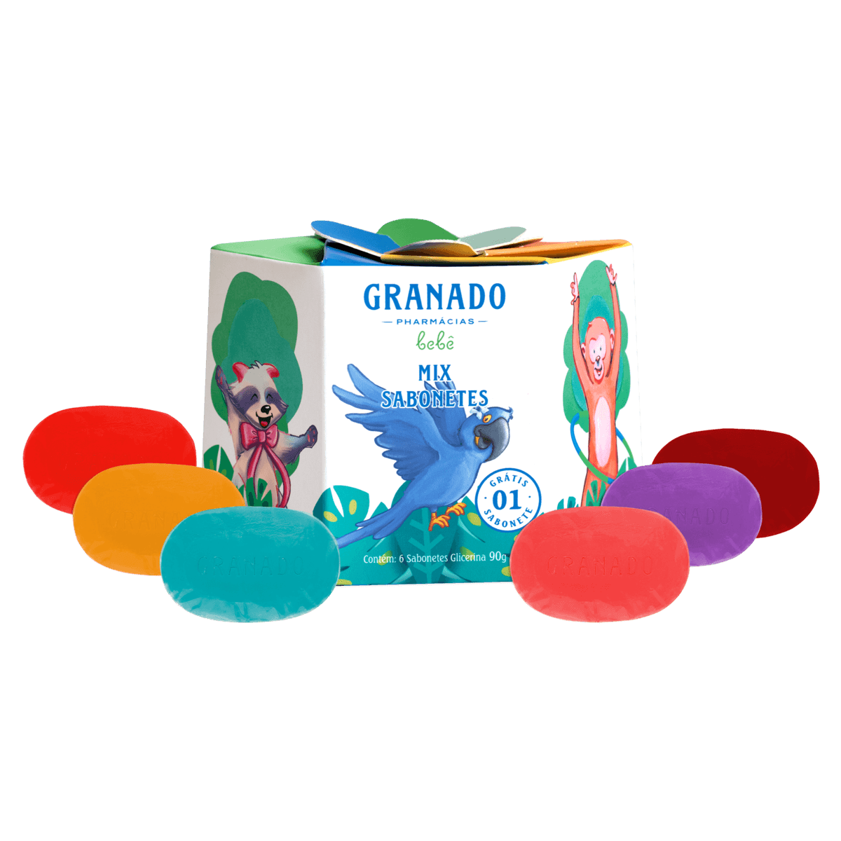 Kit Sabonetes Glicerina Tradicional Granado 90g 6 Unidades