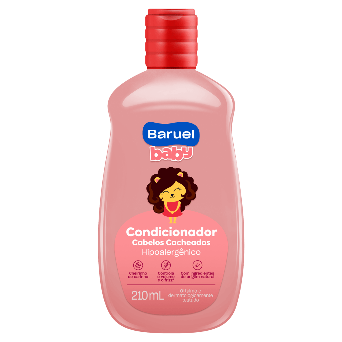 Condicionador infantil Cabelos Cacheados 210ml Cheirinho de Carinho Baruel Hipoalergênico