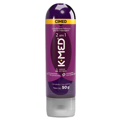 Lubrificante íntimo e gel de massagem 2 em 1 50g maçã K-Med