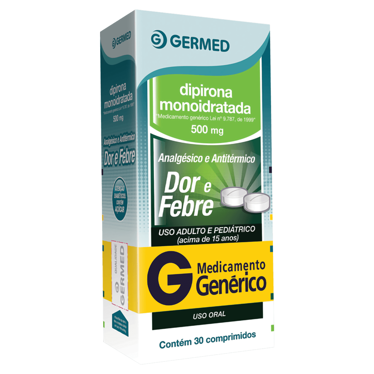Dipirona Sódica 500Mg 30 Comprimidos - Germed