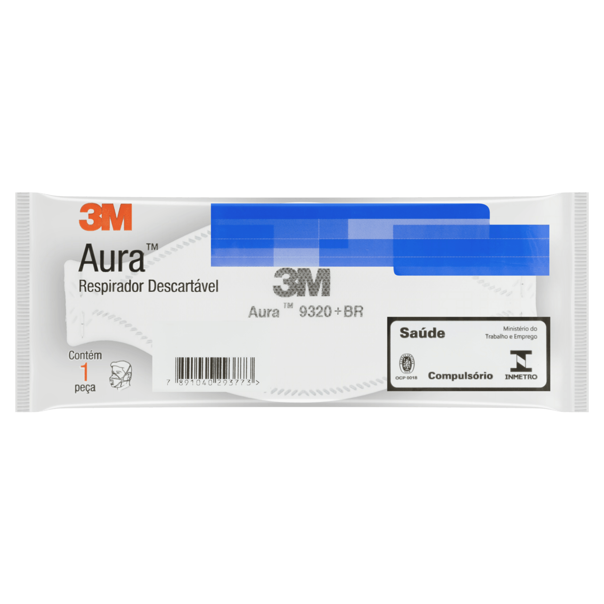 Máscara Respiratória Descartável N95 3M Aura 1Un