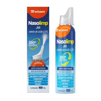 Nasolimp Jet Cloreto de Sódio 0,9% Wissen - 100ml