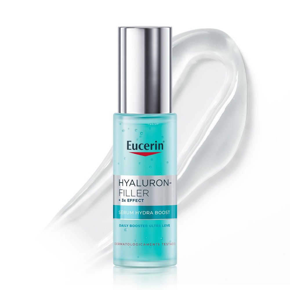EUCERIN Sérum Facial Daily Booster Ultraleve 30ml, 24h Hidratação, Fortalecedor, Hyaluron-Filler, Ácido Hialurônico, Antirrugas, Hidratante