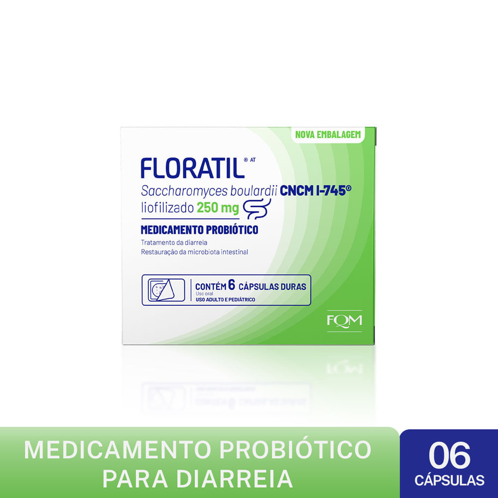 Floratil 250Mg - 6 Cápsulas