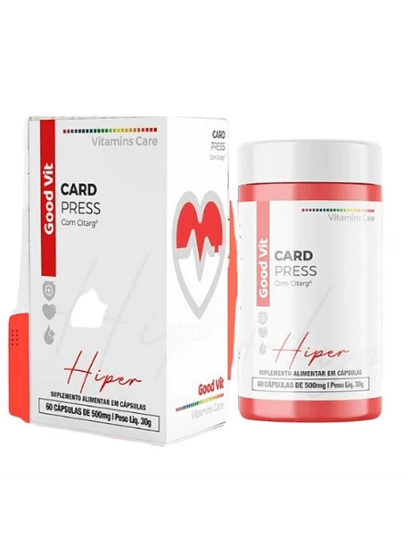 Card Press Hiper 60 Cápsulas Coenzima Q10 e Magnésio Good Vit