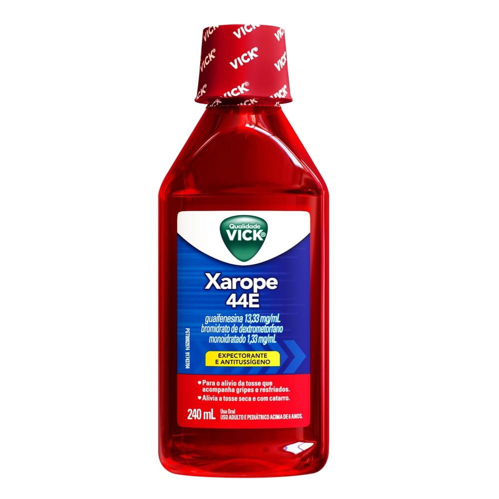 Vick 44E Xarope 200Mg/15Ml + 20Mg/15Ml 240Ml - Vick