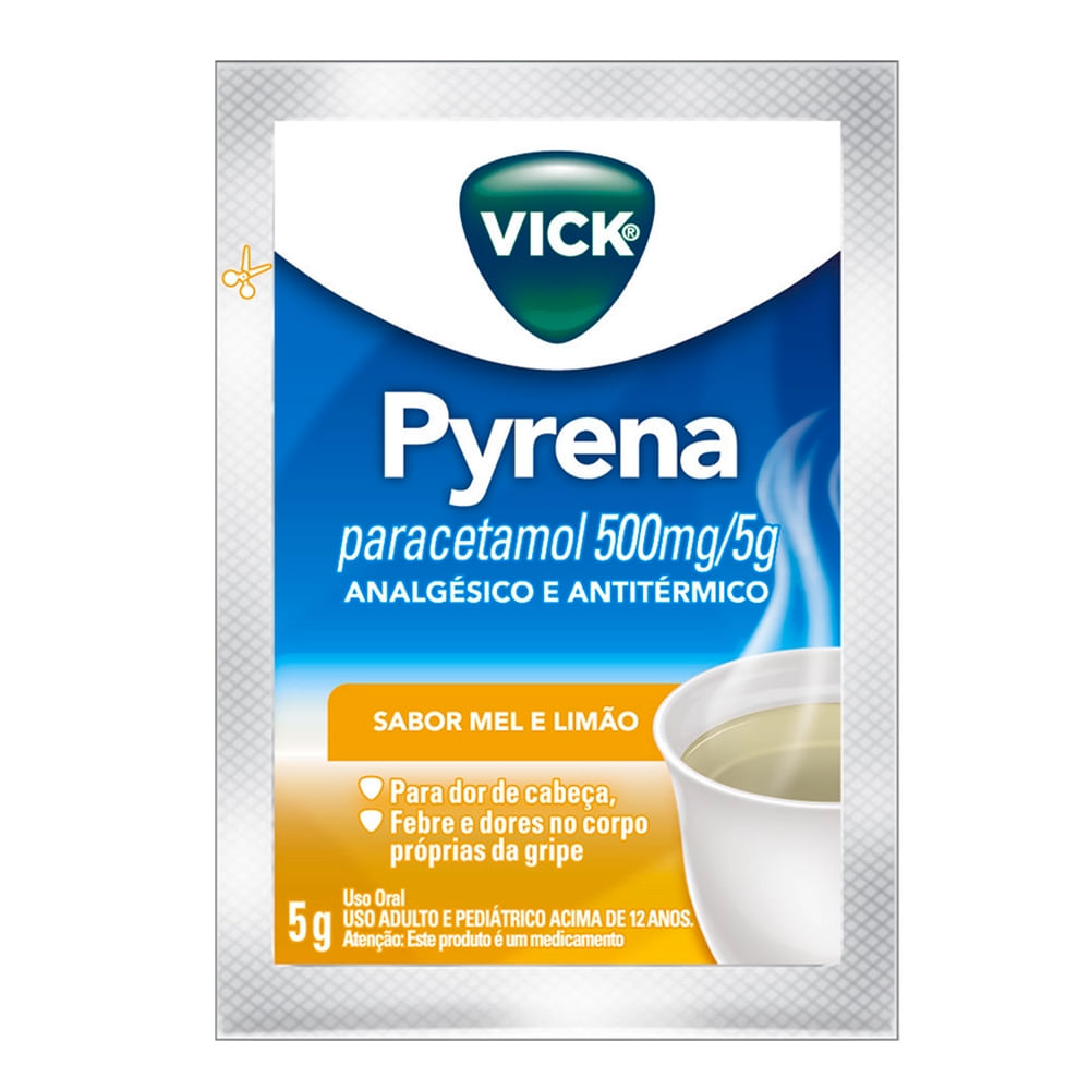 Vick Pyrena 500Mg Mel E Limão 5G 1 Sachê - Vick preço