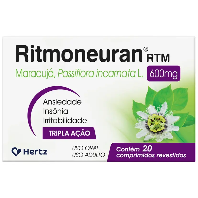 Ritmoneuran RTM 600mg 20 Comprimidos - Kley Hertz