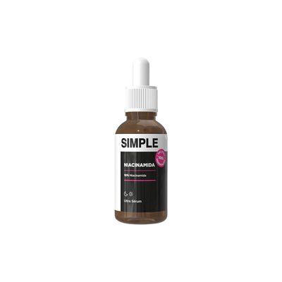 Sérum Facial Niacinamida Ultra 10% Controle de Oleosidade 30ml Simple Organic